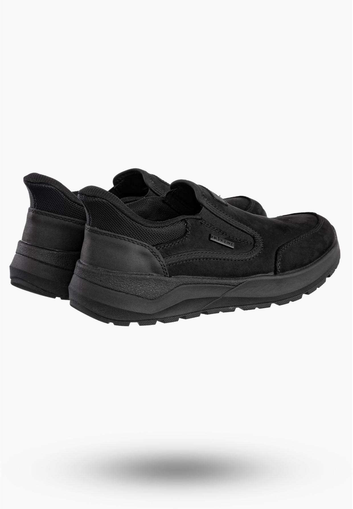 Buty Męskie RIEKER Półbuty Skórzane Sportowe Czarne 06052-00