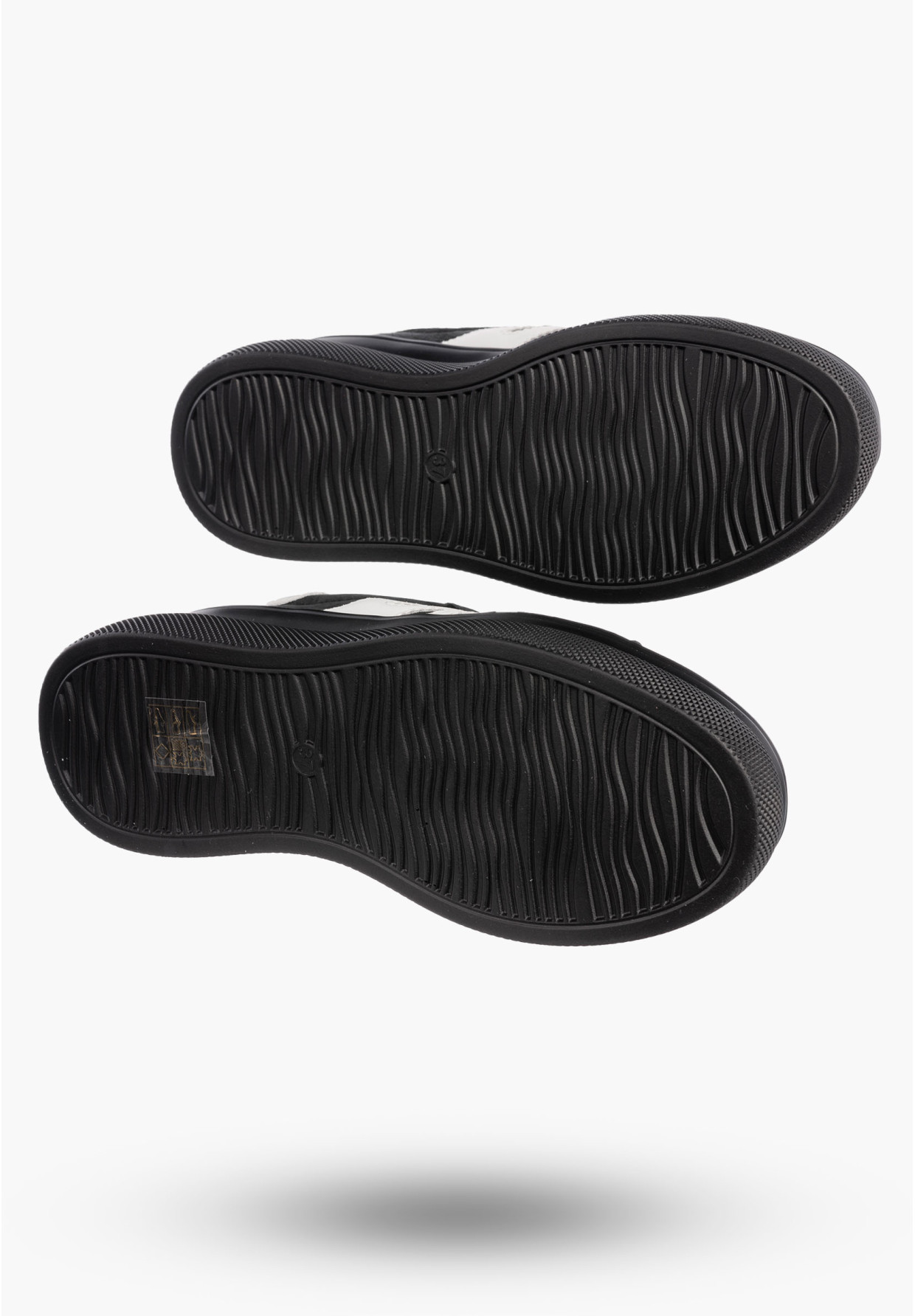 Sneakersy Damskie FILIPPO Skórzane Buty Sportowe Półbuty Czarne DP7175