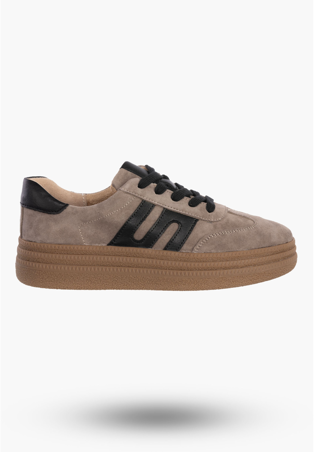 Sneakersy Damskie FILIPPO Skórzane Buty Sportowe Półbuty Beżowe DP7114
