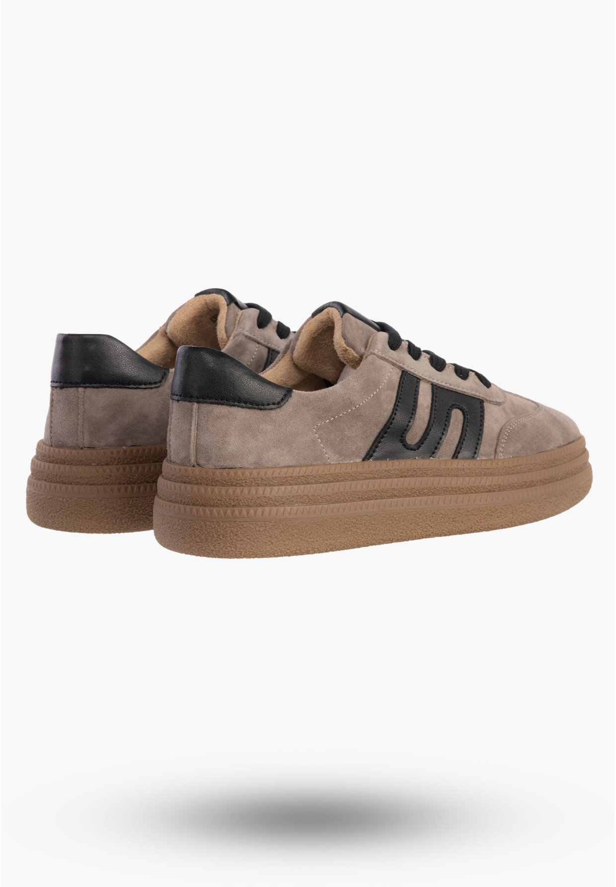 Sneakersy Damskie FILIPPO Skórzane Buty Sportowe Półbuty Beżowe DP7114