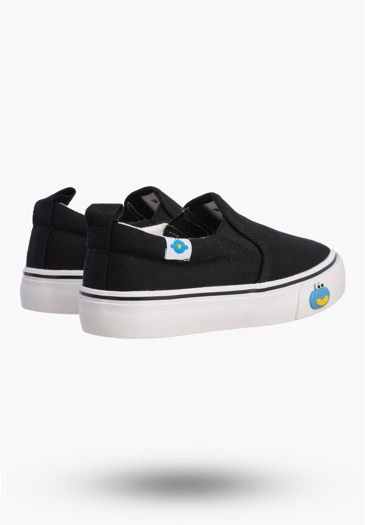 Tenisówki Dziecięce Trampki Czarne Wsuwane Buty Chłopięce R1435P
