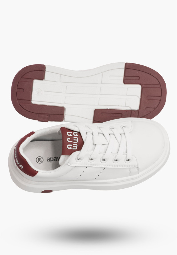 Buty Chłopięce Trampki Białe Sneakersy Wsuwane Dziecięce B5778P