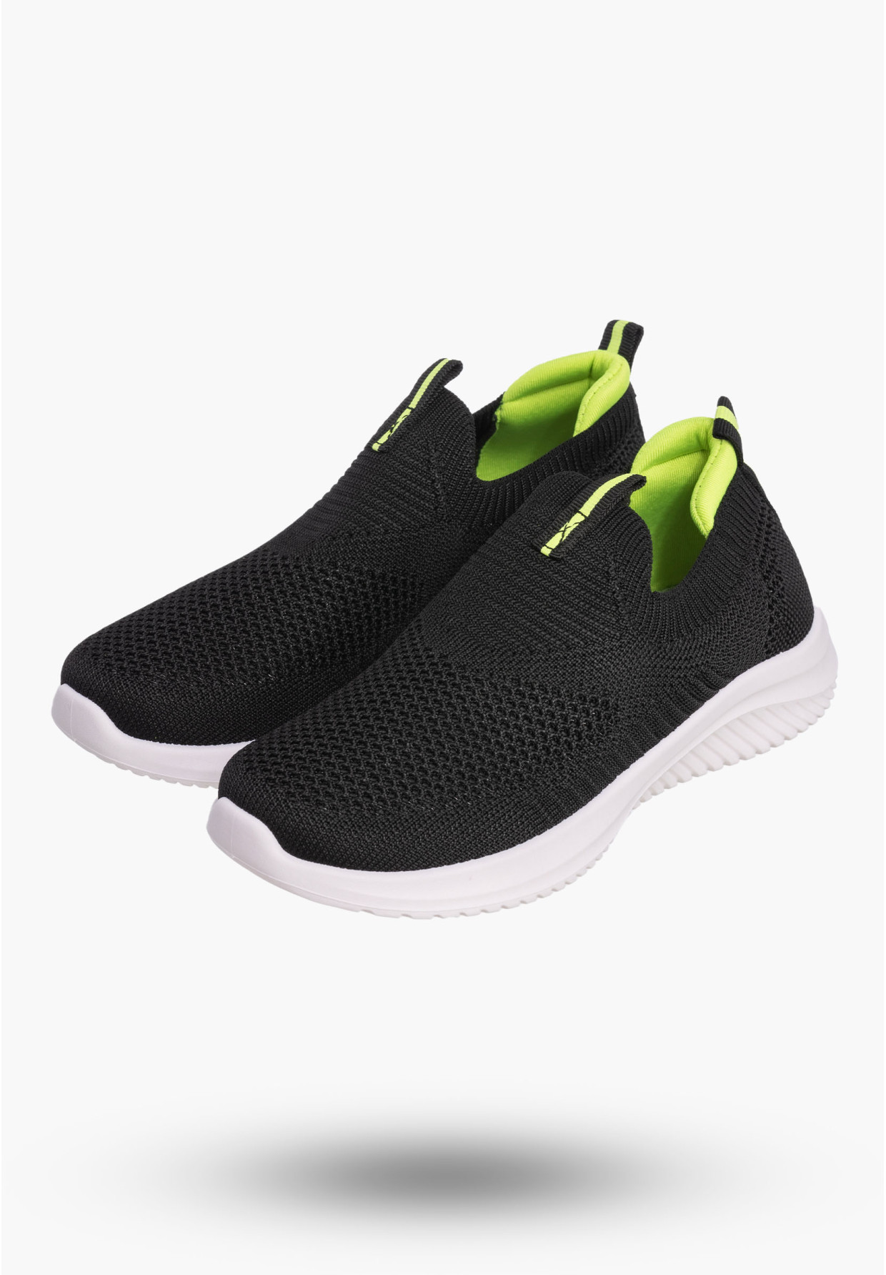 Buty Chłopięce Sneakersy Czarne Wsuwane Tenisówki Dziecięce Z2401P