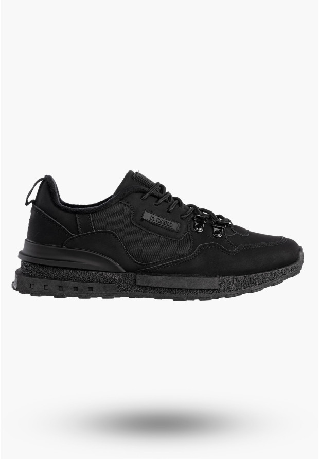 Buty Męskie BIG STAR Sportowe Ocieplane Czarne Sneakersy SS174411