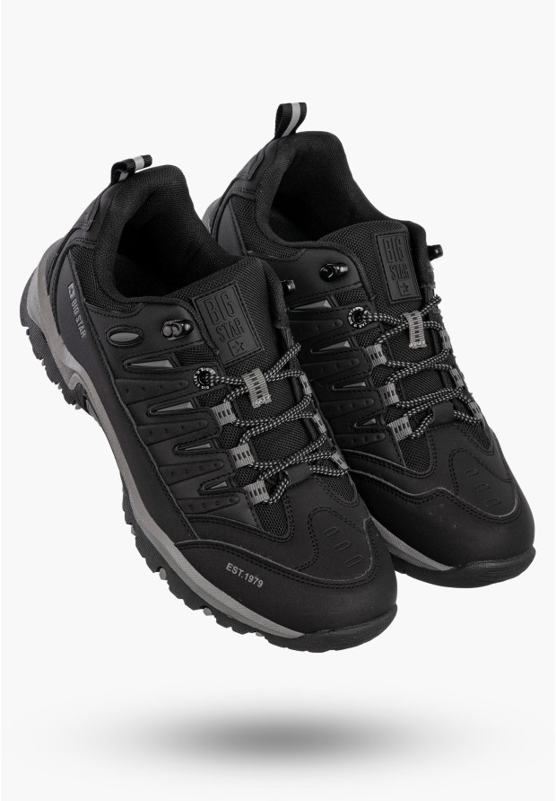 Buty Męskie BIG STAR Sneakersy Sportowe Czarne RR174074