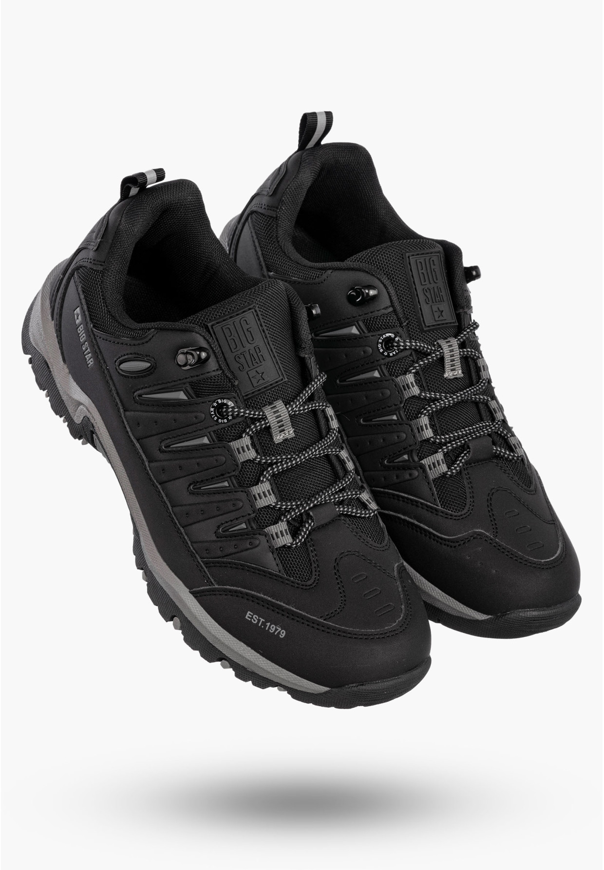 Buty Męskie BIG STAR Sneakersy Sportowe Czarne RR174074