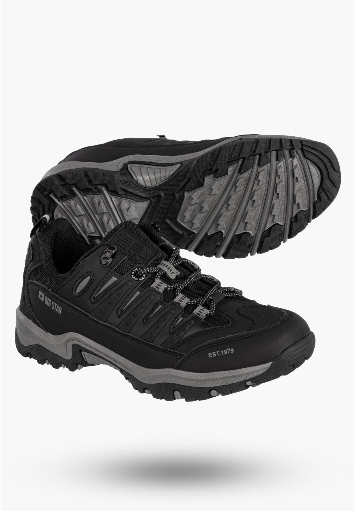 Buty Męskie BIG STAR Sneakersy Sportowe Czarne RR174074
