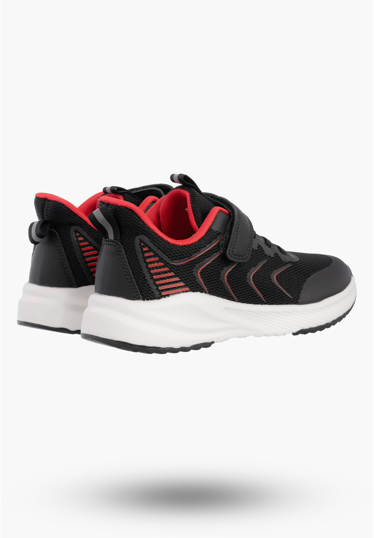 Buty Dziecięce Sneakersy Czarne Na Rzepy Sportowe Materiałowe G685/G686
