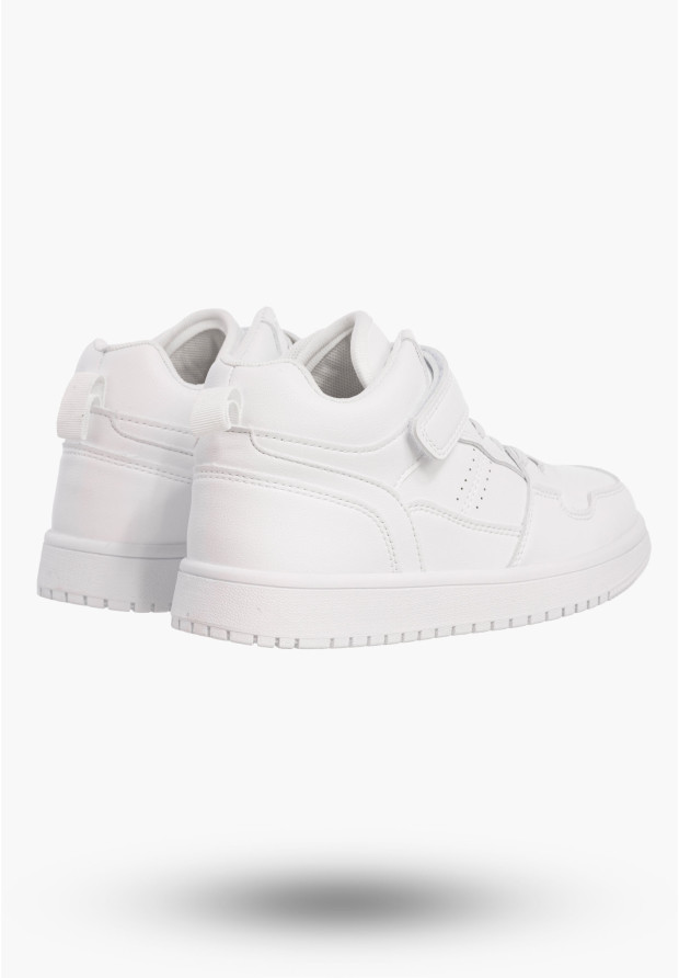 Buty Dziecięce Sneakersy Białe Na Rzepy Sportowe Za kostkę TC823