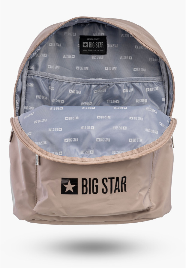 Plecak Sportowy BIG STAR Funkcjonalny Wygodny Miejski Beżowy RR574120