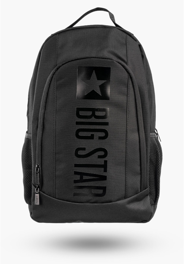 Czarny plecak BIG STAR RR574146 z dużym logo