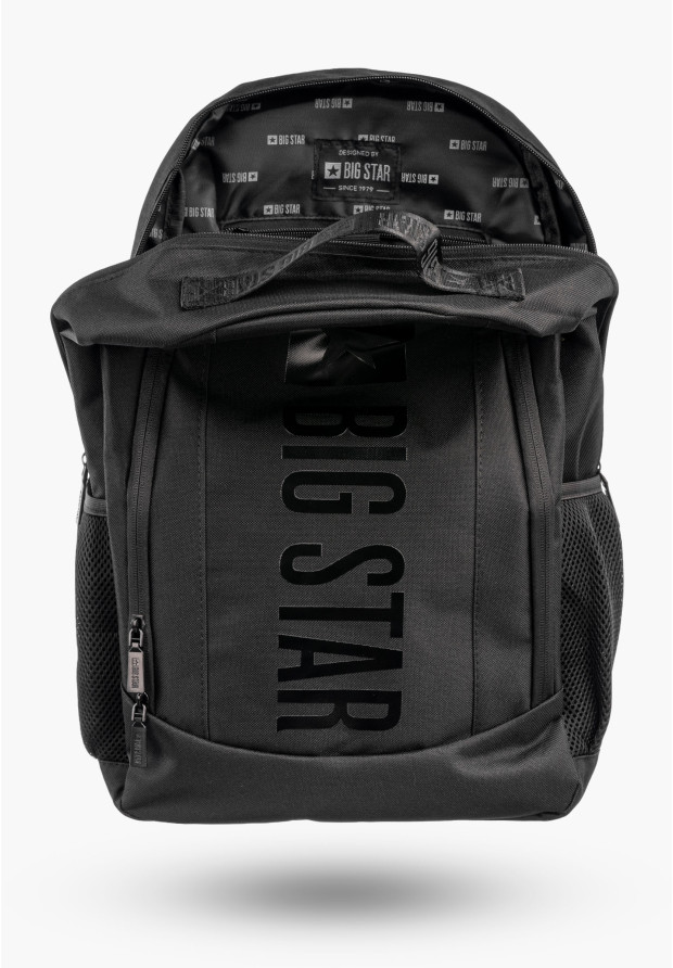 Plecak Sportowy BIG STAR Funkcjonalny Turystyczny Wygodny Czarny RR574146