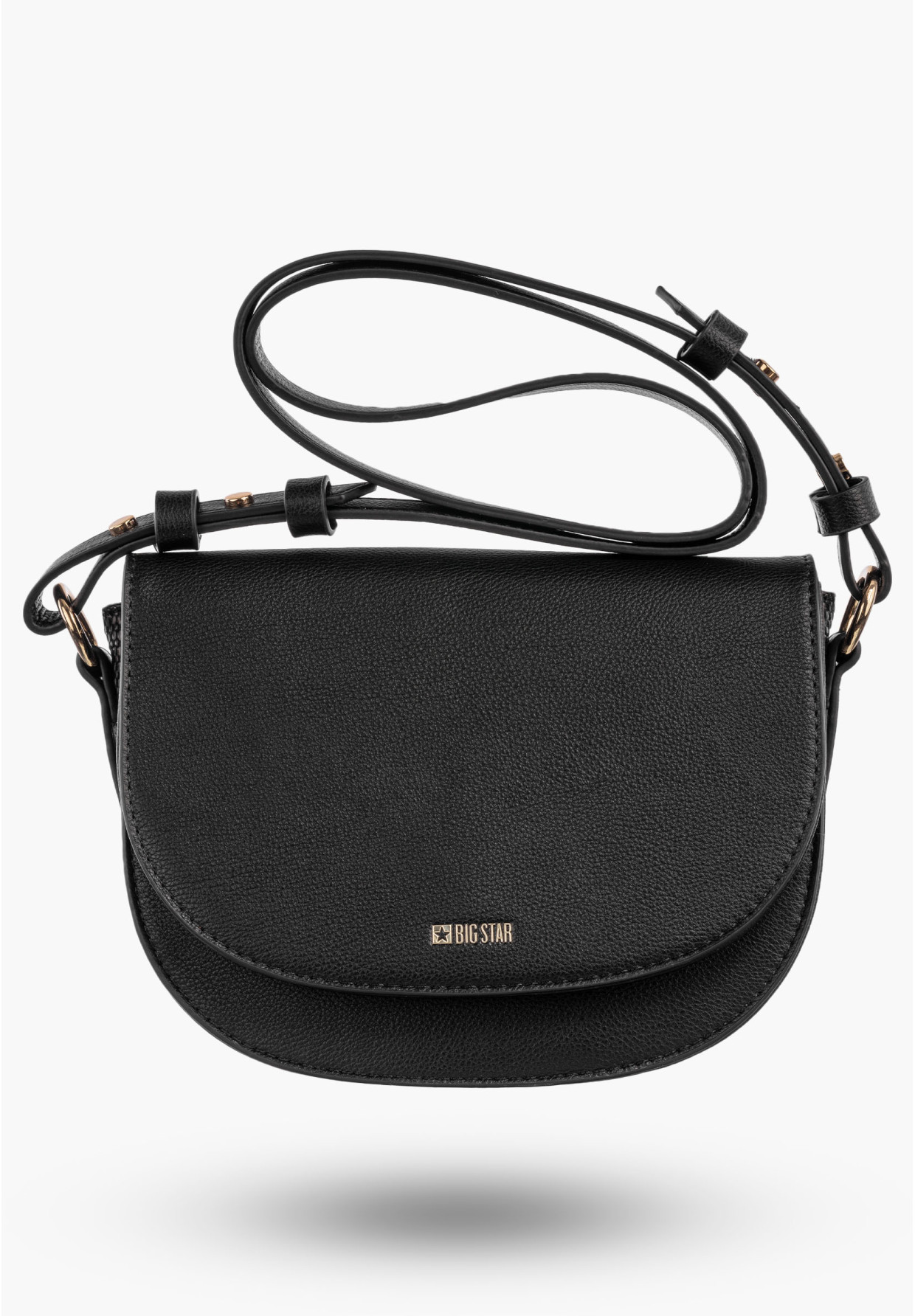 Torebka Damska BIG STAR Ekoskóra Na Ramię Elegancka Czarna RR574067