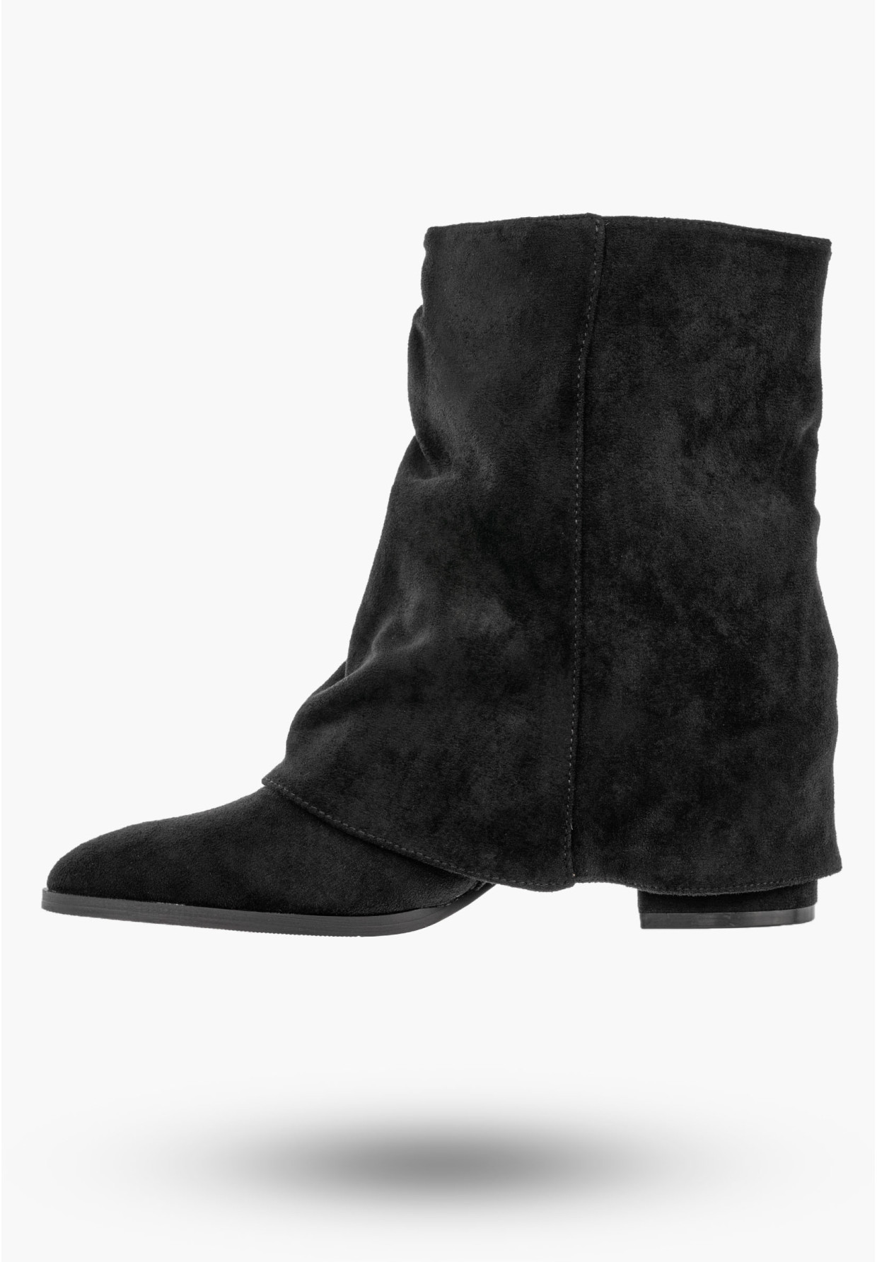 Botki Damskie Na Obcasie Ocieplane Na Zamek Buty Zimowe Czarne Seastar HL42P