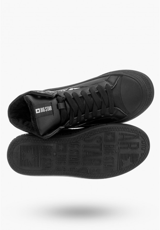 Trampki Damskie Wysokie BIG STAR Czarne MM274010
