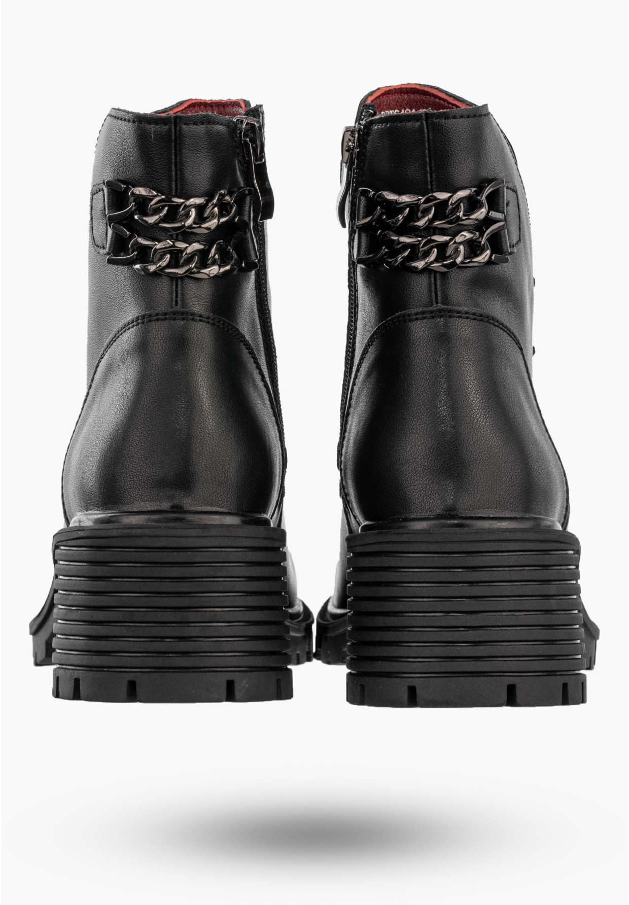 Botki Damskie Skórzane Na Obcasie Buty Na Zimę Wygodne Czarne Filippo DBT6491/24BK