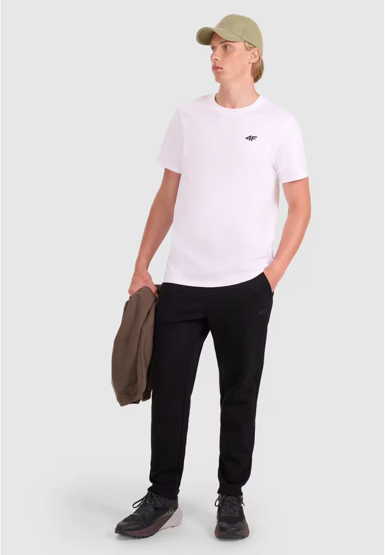 Koszulka Męska 4F T-shirt Basic Regular Biały 4FWMM00TTSHM2256