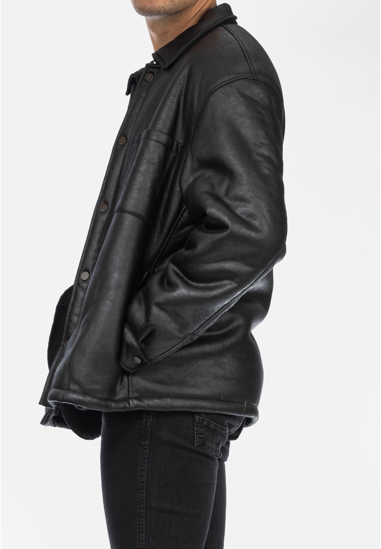 Kurtka Męska Overshirt Ocieplana Przejściowa Czarna ZARA 0993/407/800