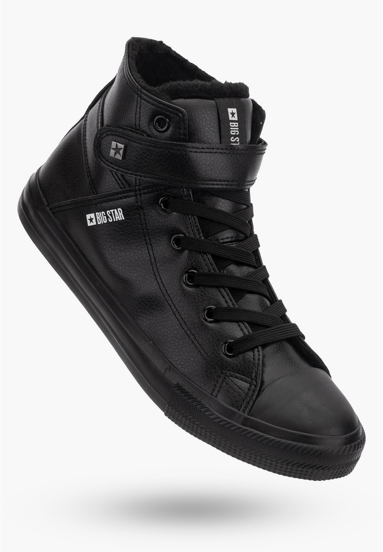 Trampki Męskie Wysokie BIG STAR Czarne Y174020F