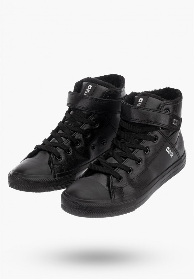 Trampki Męskie Wysokie BIG STAR Czarne Y174020F