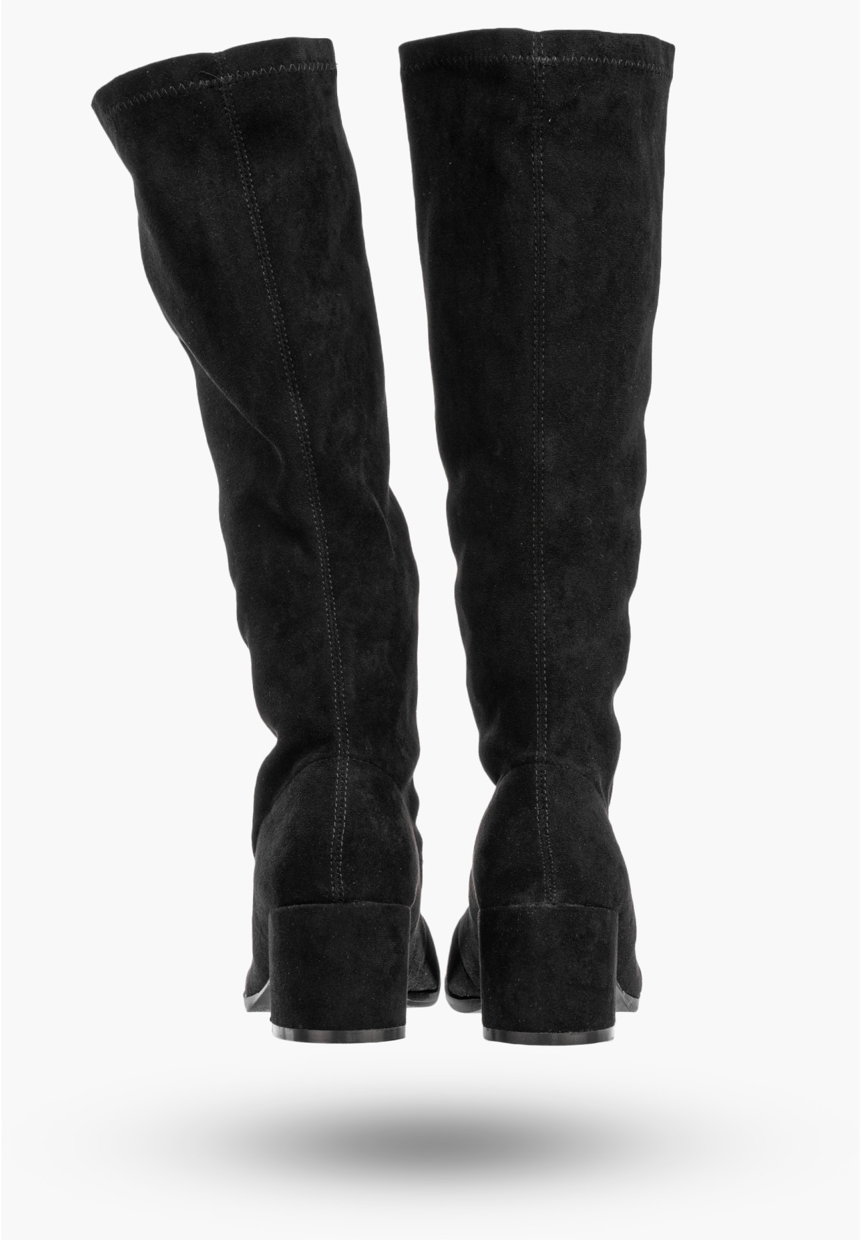 Kozaki Damskie Przed Kolano Buty Długie Zimowe Na Obcasie Czarne Filippo DKZ932/22BK