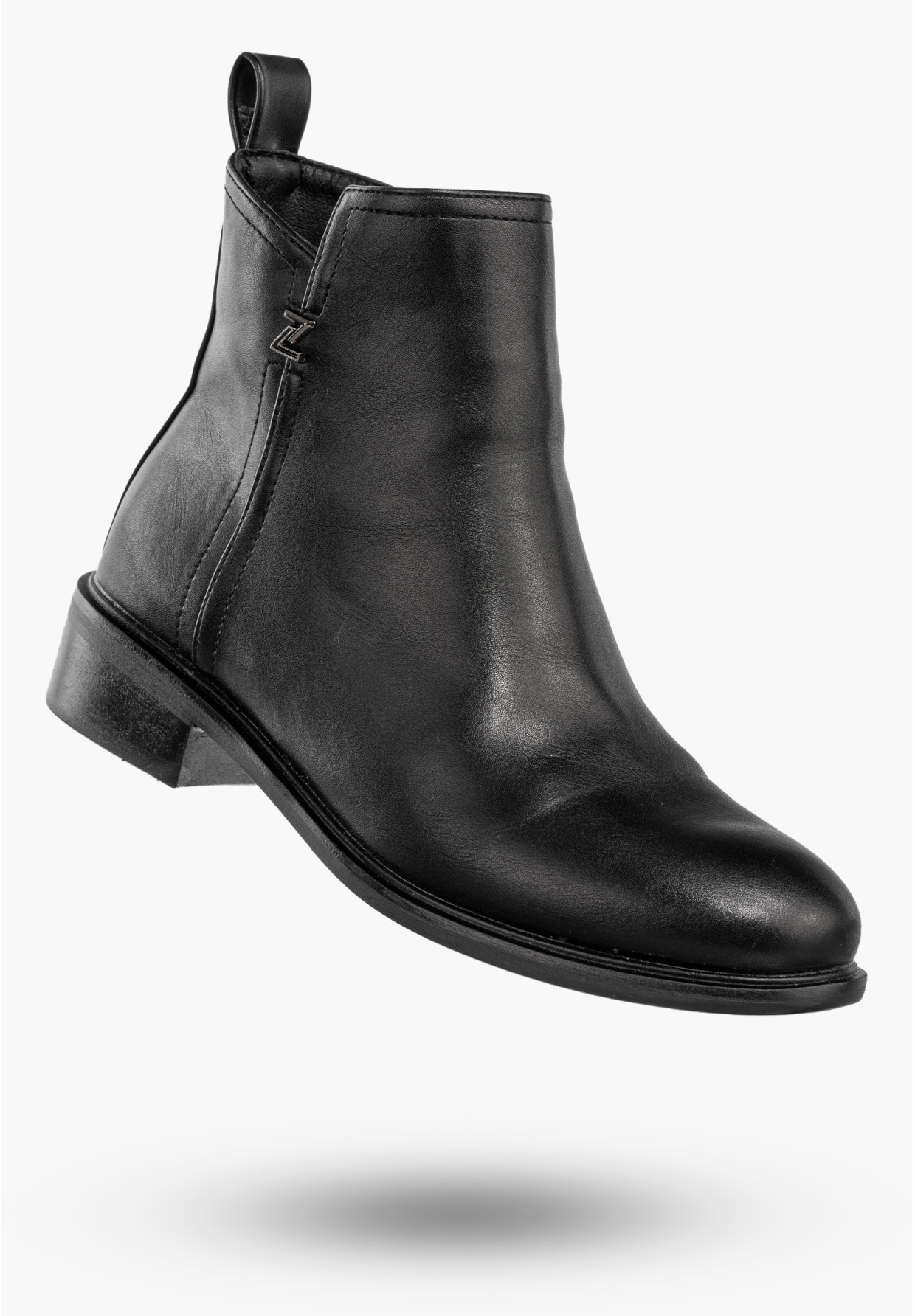Botki Damskie Ekoskóra Buty Eleganckie Klasyczne Zimowe Czarne Filippo DBT4815/23BK
