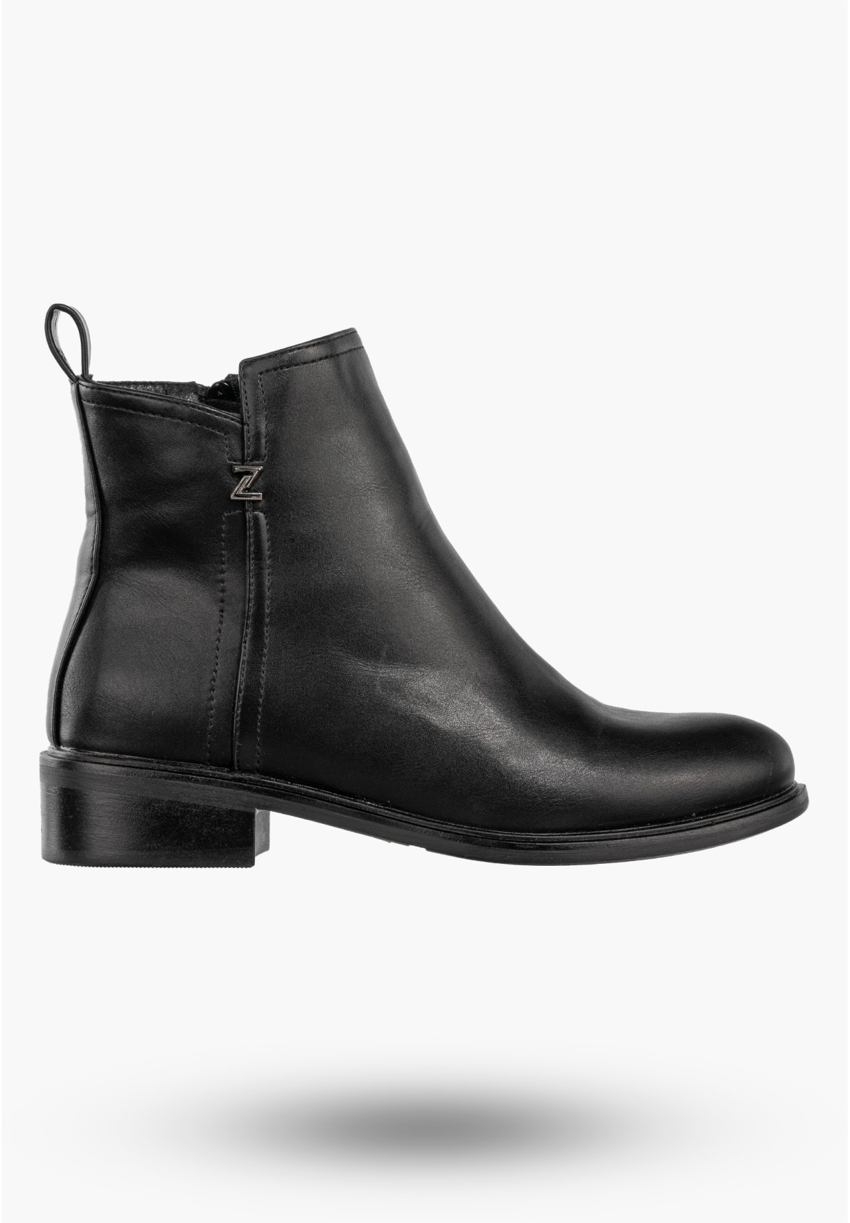 Botki Damskie Ekoskóra Buty Eleganckie Klasyczne Zimowe Czarne Filippo DBT4815/23BK