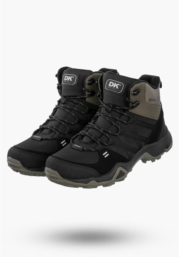 Buty Męskie Trekkingowe Sportowe SoftShell Wysokie Khaki DK VB17782