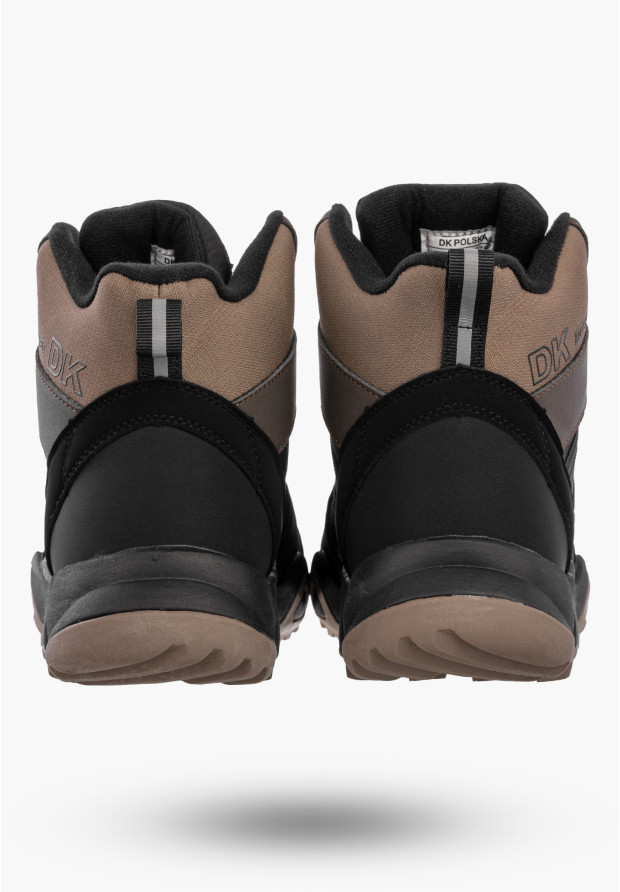 Buty Męskie Trekkingowe Sportowe SoftShell Wysokie Brązowe DK VB17782