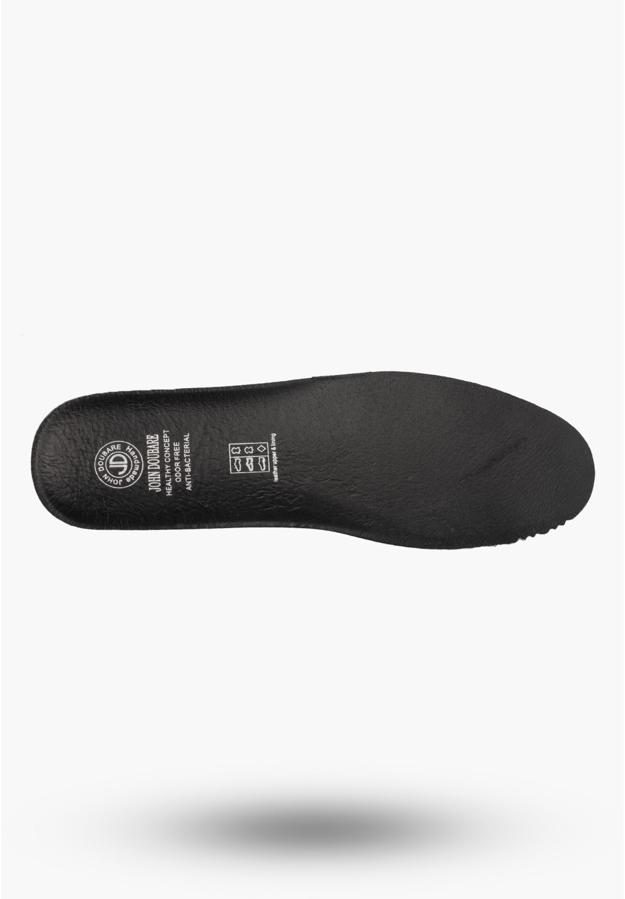 Sneakersy Męskie Skórzane John Doubare Buty Sportowe Półbuty Czarne RX70