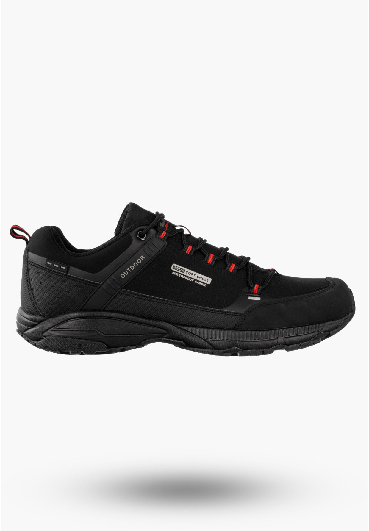 Trekkingi Męskie Buty Sportowe Niskie Aqua Soft Shell Outdoor DK Czarne 1096