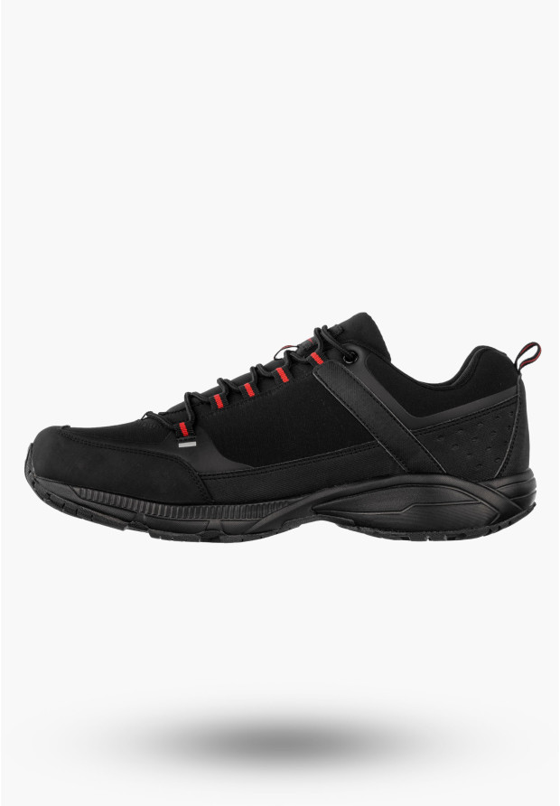 Trekkingi Męskie Buty Sportowe Niskie Aqua Soft Shell Outdoor DK Czarne 1096