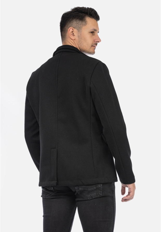 Marynarka Męska Casual Elegancka Klasyczna Czarna 6587