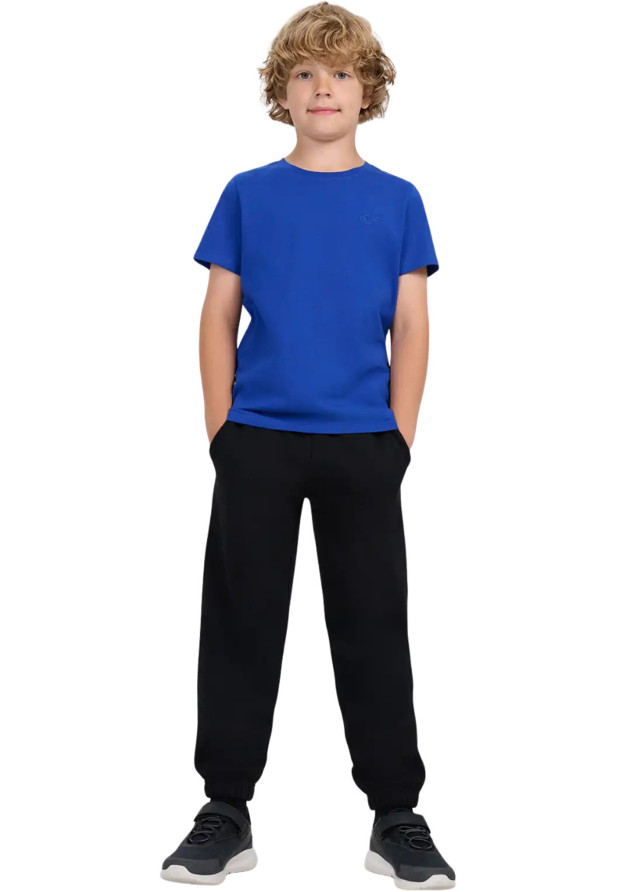 Koszulka Chłopięca 4F T-shirt Z Logo Kobalt 4FJWAW25TTSHM2399