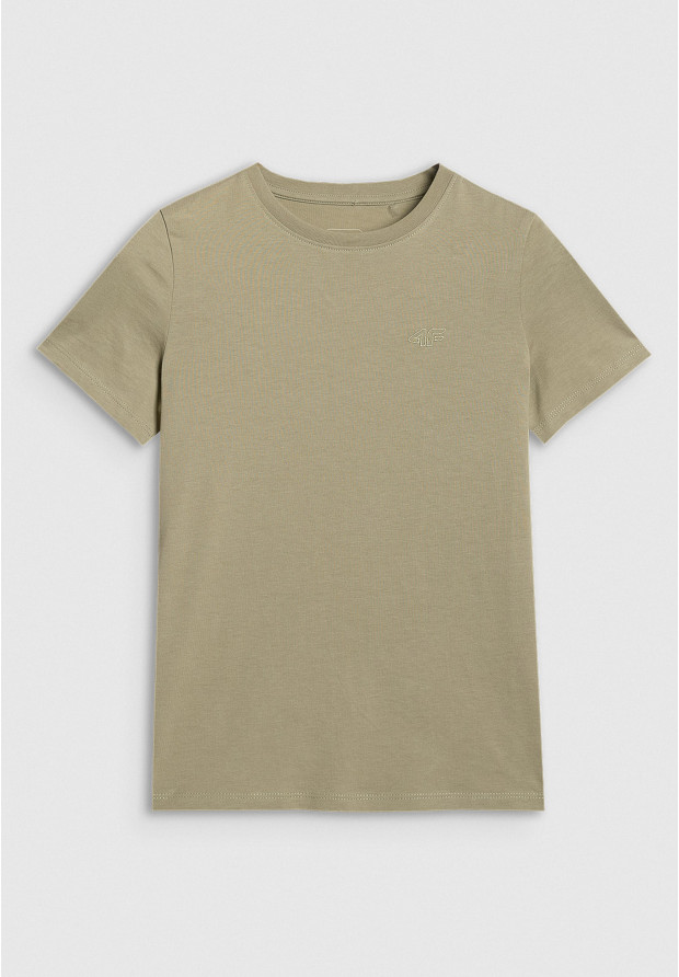 Klasyczny t-shirt dziecięcy 4F z bawełny