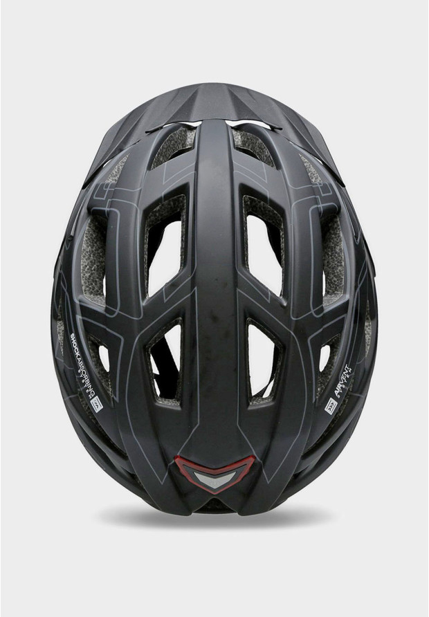 Kask Rowerowy 4F Sportowy z Lampką LED Czarny H4L22-KSR002
