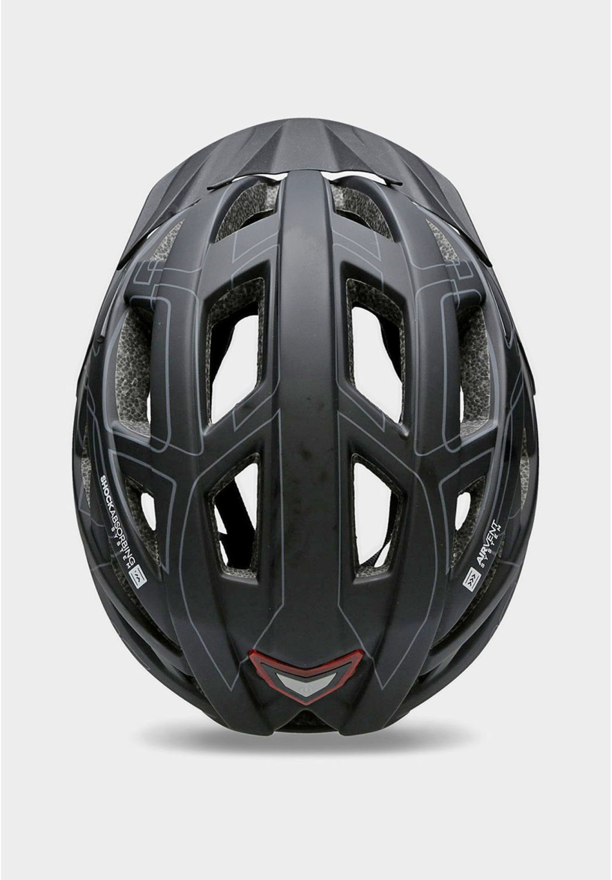 Kask Rowerowy 4F Sportowy z Lampką LED Czarny H4L22-KSR002