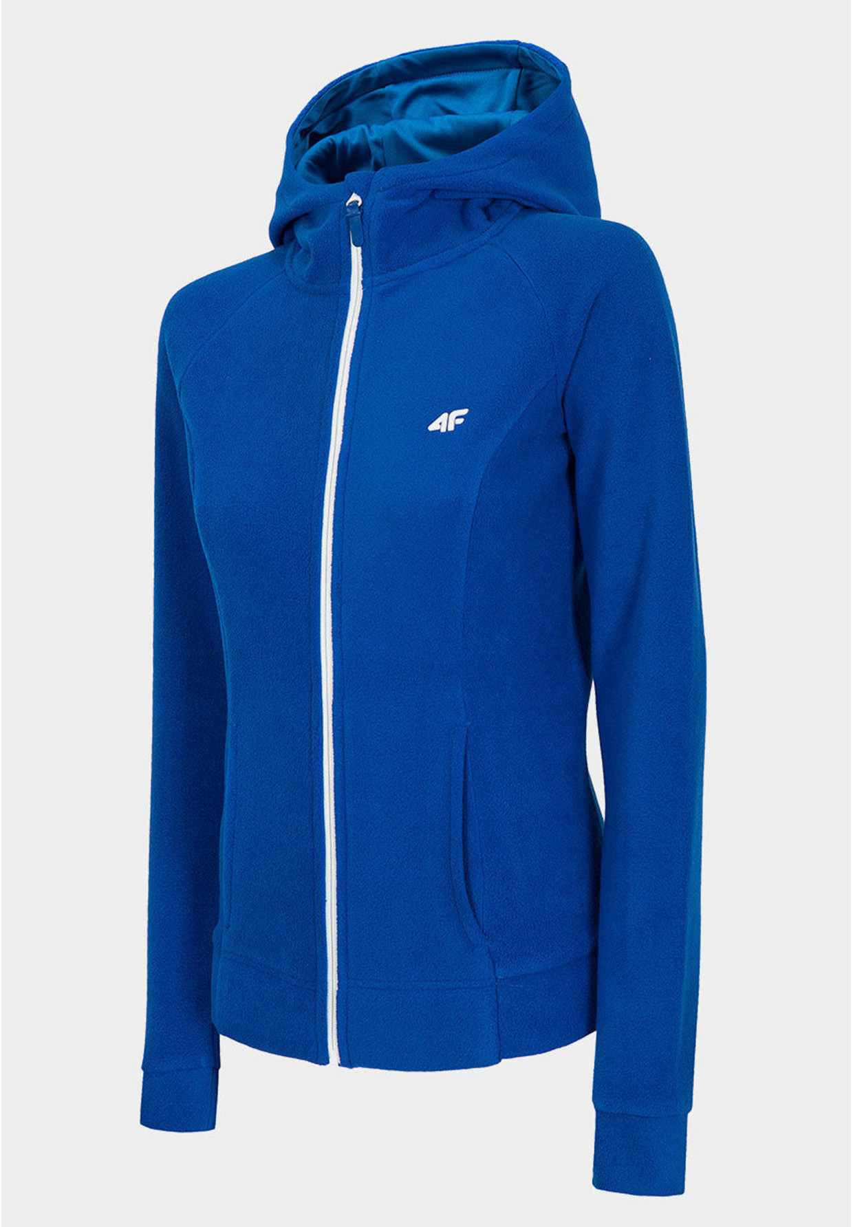 Polar Damski 4F Rozpinany Bluza Polarowa Niebieska NOSH4-PLD002