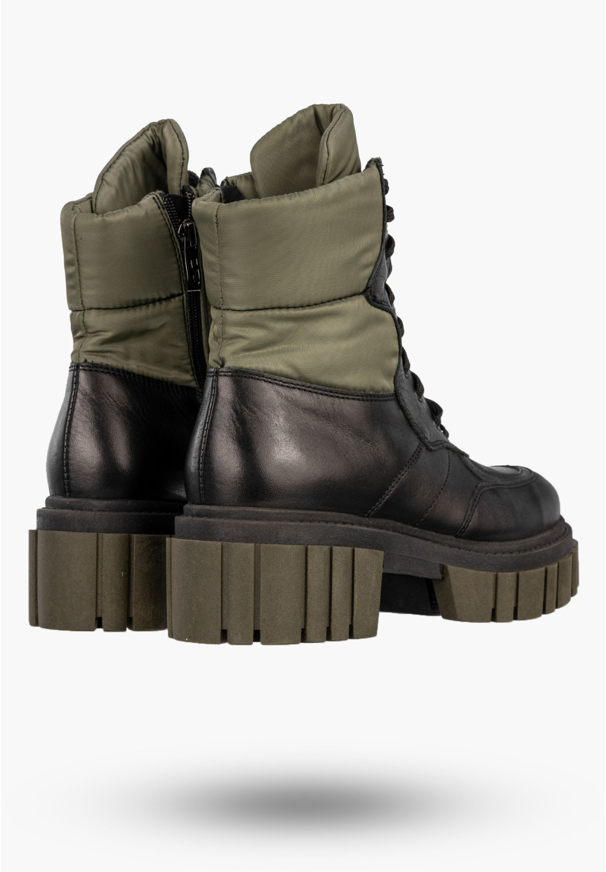 Botki Damskie Skórzane Buty Trapery Workery Zimowe Czarne Simen 5237A