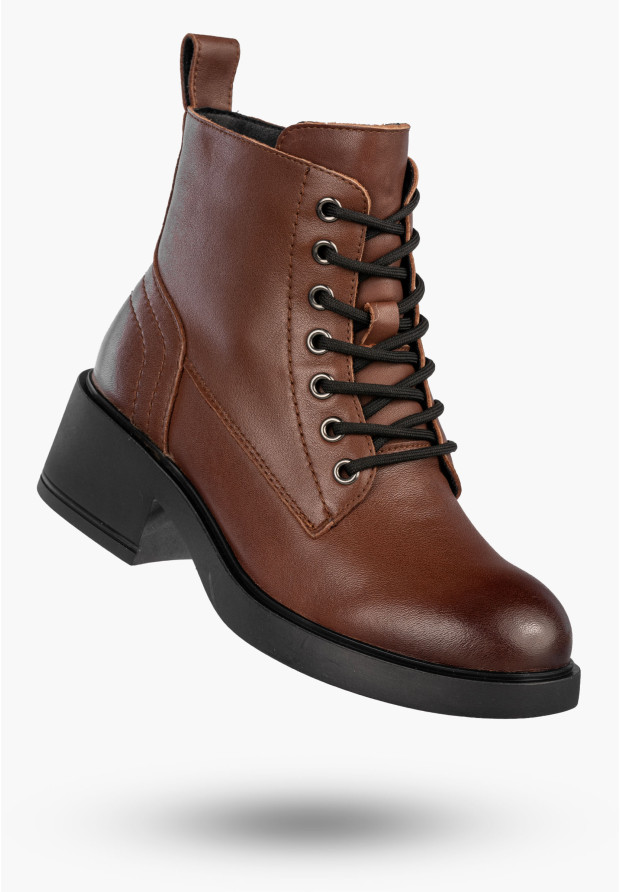 Botki Damskie Skórzane Buty...