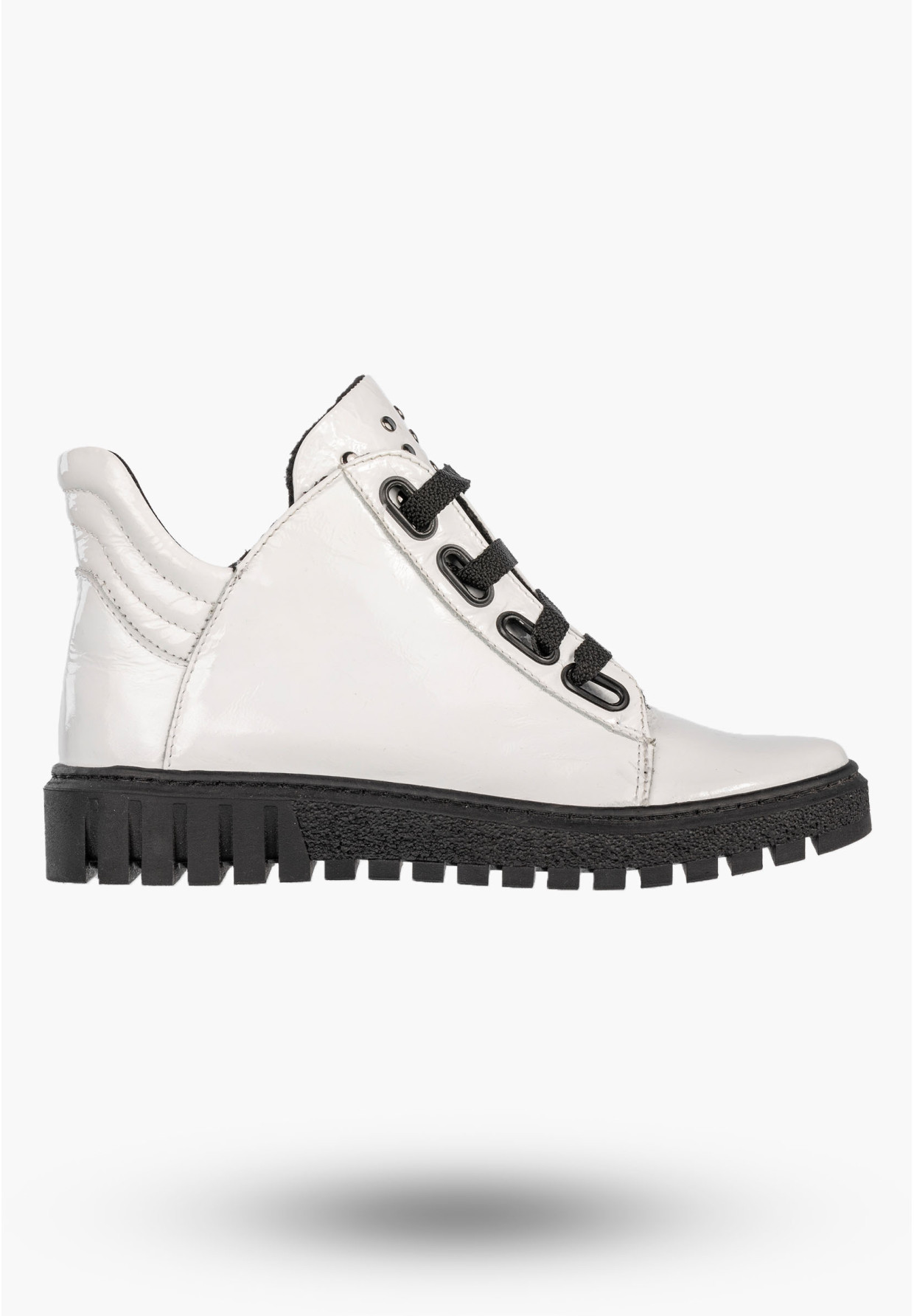 Botki Damskie Skórzane Buty Na Zimę Trzewiki Białe Dolce Pietro 4051-003-09-5
