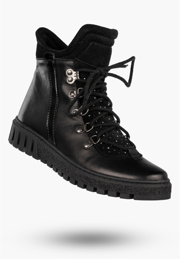 Botki Damskie Skórzane Buty...