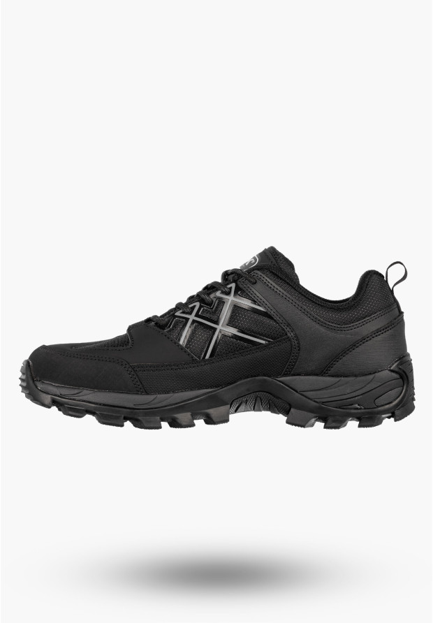 Sneakersy Męskie Buty Sportowe Niskie Półbuty Czarne DK Baron