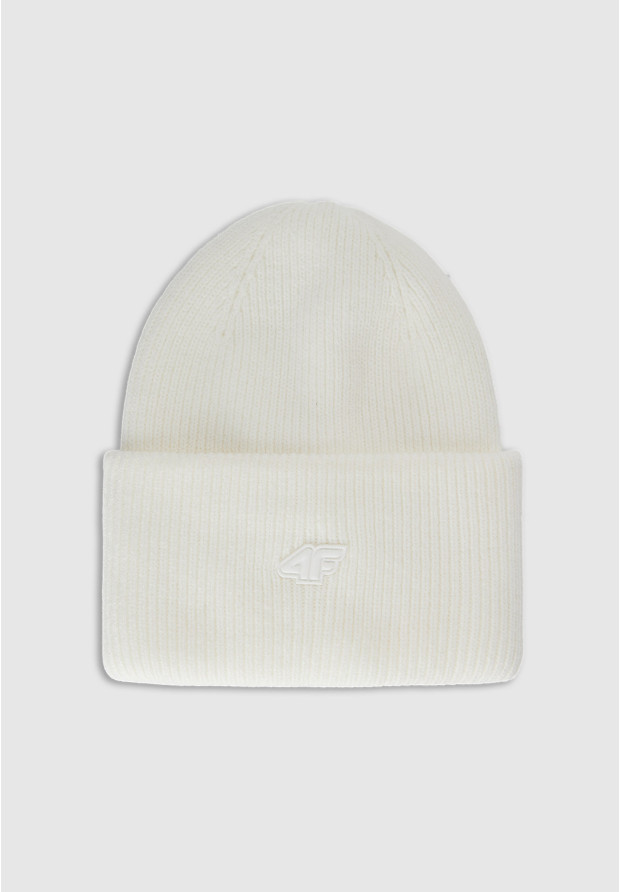 Jasnoszara czapka zimowa 4F beanie