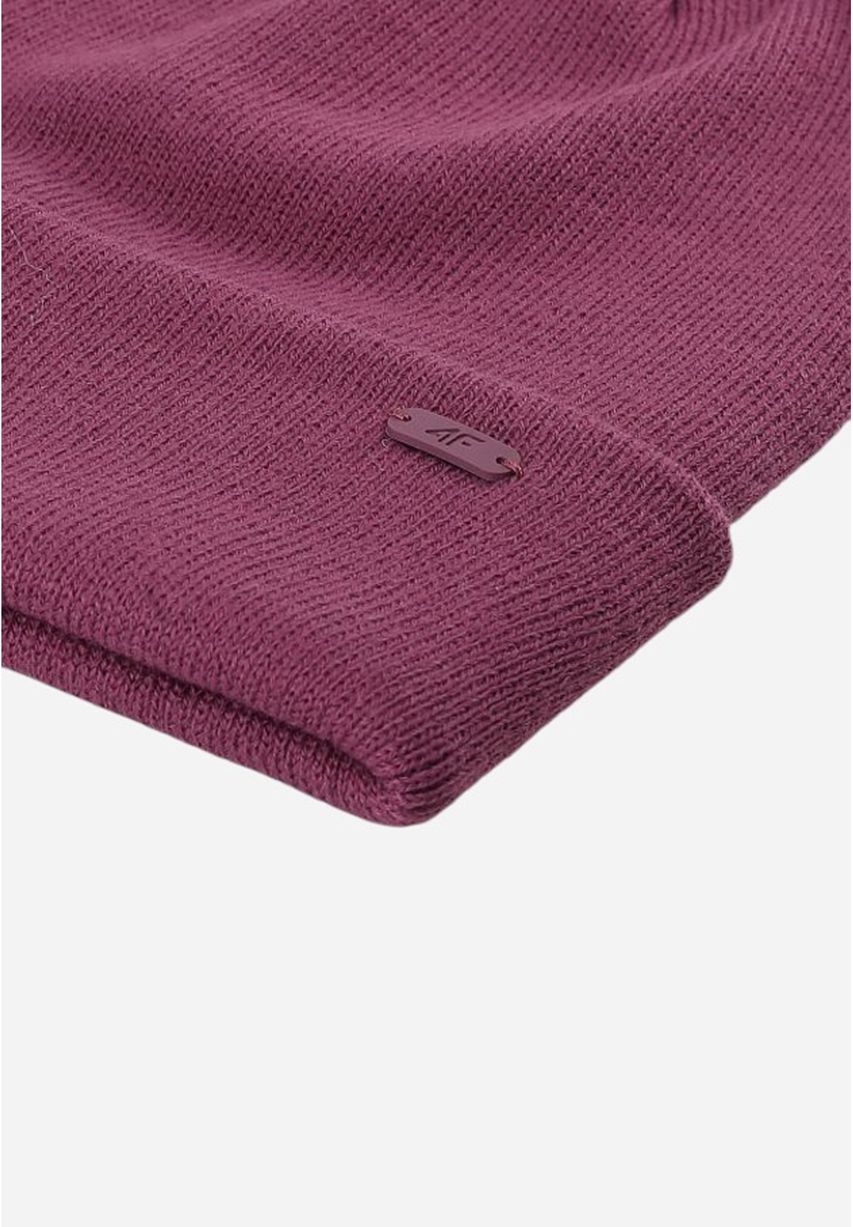 Czapka 4F Zimowa Beanie Damska Burgundowa 4FWAW25ACAPU622