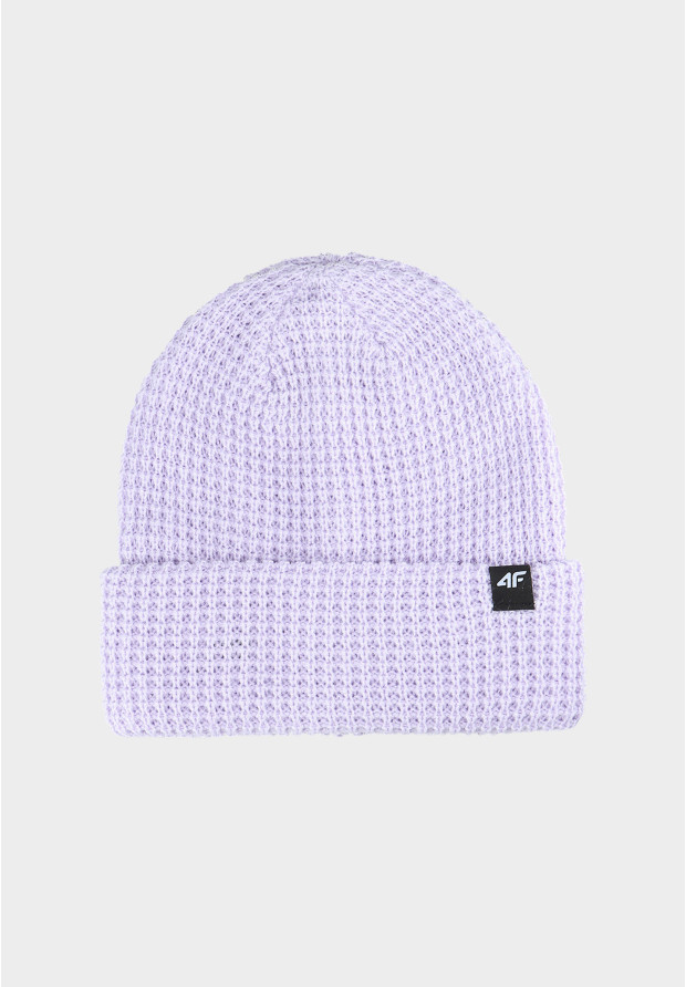 Lawendowa czapka zimowa 4F beanie