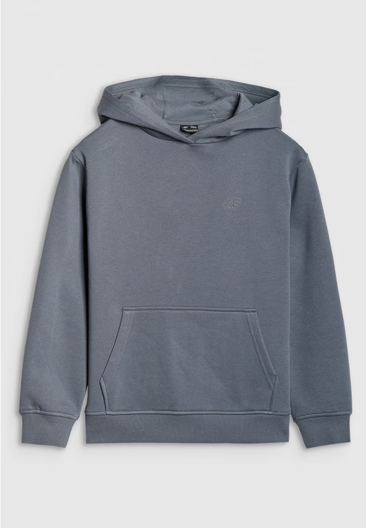 Bluza Chłopięca 4F Dresowa z Kapturem Oversize Turkusowa 4FJWSS25TSWSM1852