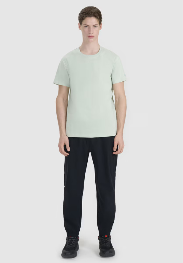 Koszulka Męska 4F T-shirt Z Nadrukiem Regular Miętowa 4FWSS25TTSHM2239