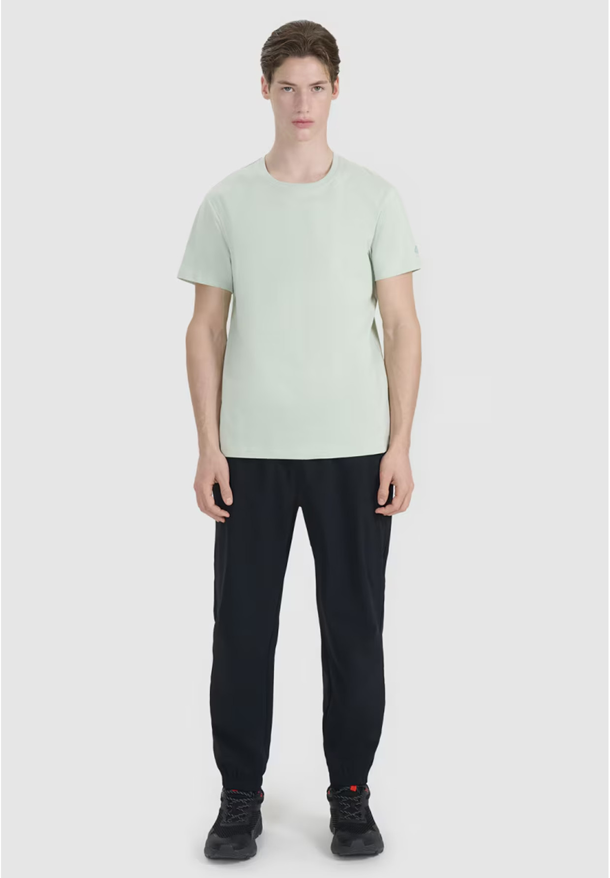 Koszulka Męska 4F T-shirt Z Nadrukiem Regular Miętowa 4FWSS25TTSHM2239
