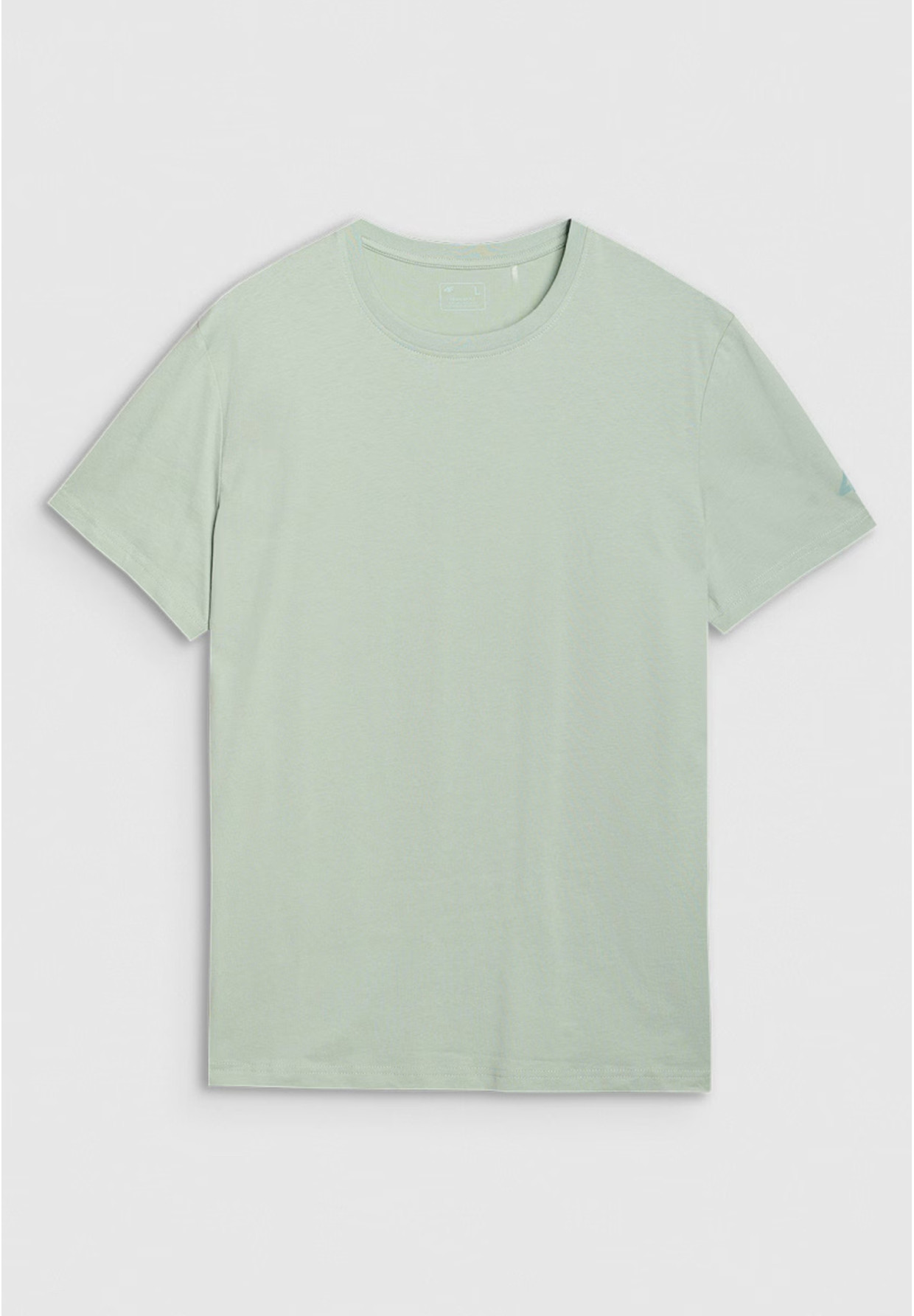 Koszulka Męska 4F T-shirt Z Nadrukiem Regular Miętowa 4FWSS25TTSHM2239